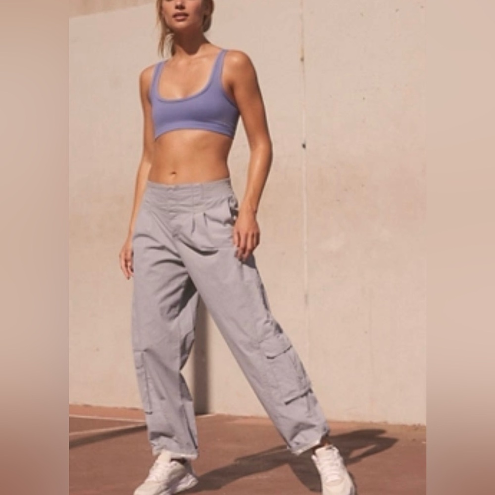 Free People FP Movement Mesmerize Me Pocket Cargo Pants Purple Small